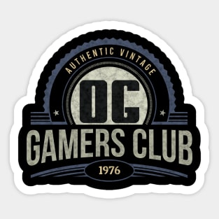 Authentic Vintage GAMERS Club Sticker